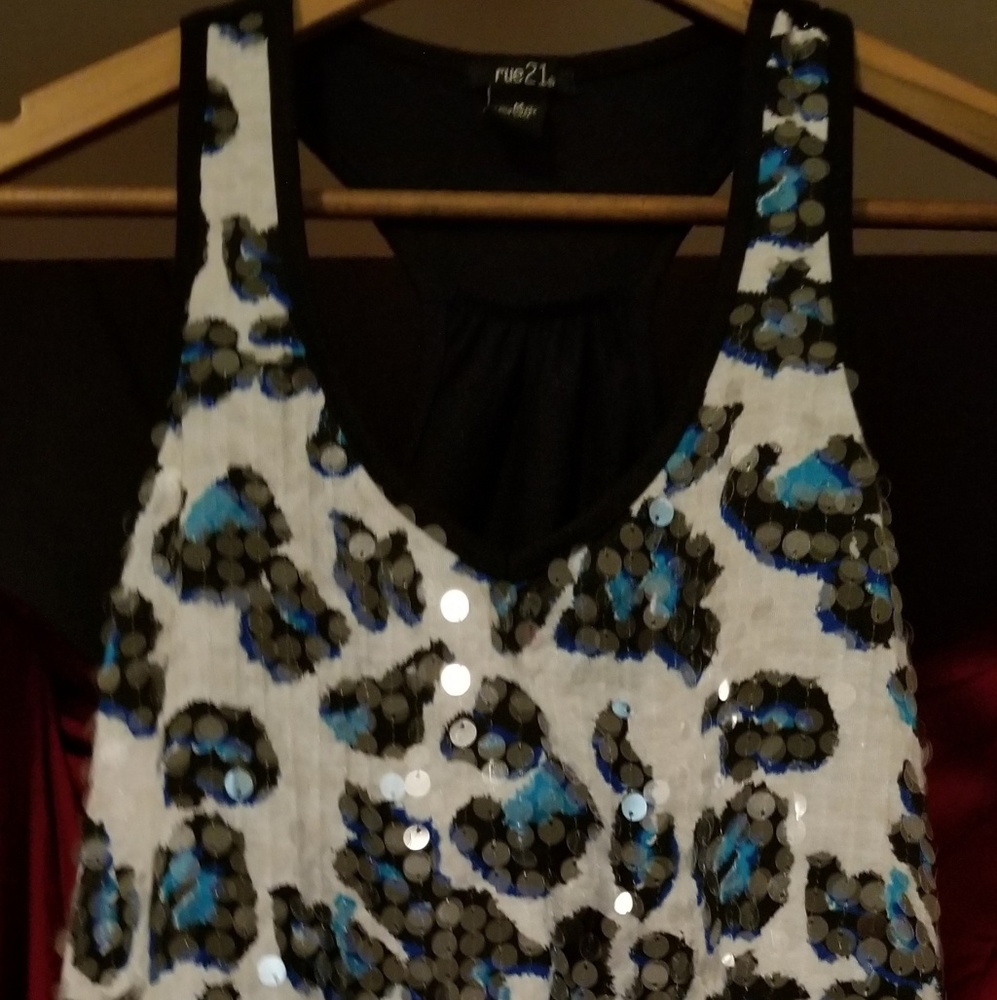 Shiny Tank style Top